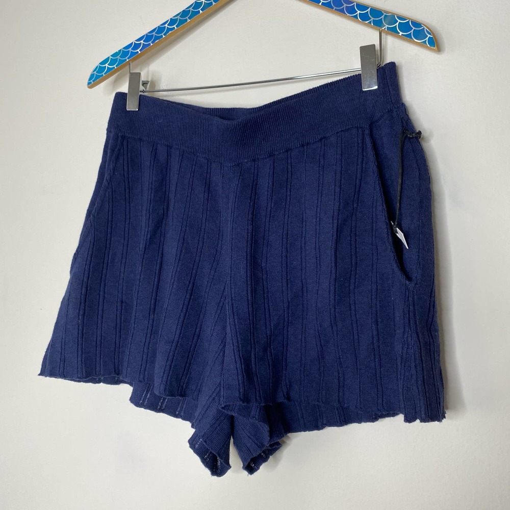 Apiece Apart Navy Women's Shorts - Picture 4 of 8